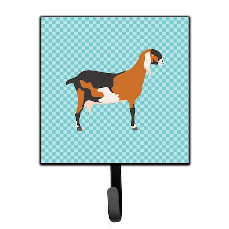 Jensendistributionservices Anglo Nubian Goat Blue Check Leash or Key Holder MI1656586